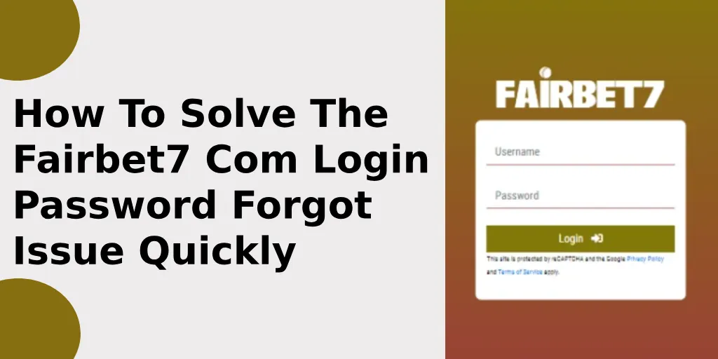 Fairbet7 Fairbet7 login password
